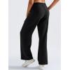 imageYEOREO Sweatpants Womens Cargo Pants Fleece Lined Wide Leg Joggers Baggy Drawstring Nairi Sweat Pants with PocketsBlack