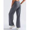 imageYEOREO Sweatpants Womens Cargo Pants Fleece Lined Wide Leg Joggers Baggy Drawstring Nairi Sweat Pants with PocketsDark Gray