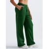 imageYEOREO Sweatpants Womens Cargo Pants Fleece Lined Wide Leg Joggers Baggy Drawstring Nairi Sweat Pants with PocketsDark Green