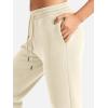 imageYEOREO Womens Fleece Jogger Cargo Sweatpants Marceline Oversize Drawstring Baggy Cinch Bottom with PocketsBeige Marble