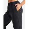 imageYEOREO Womens Fleece Jogger Cargo Sweatpants Marceline Oversize Drawstring Baggy Cinch Bottom with PocketsBlack Marl