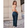 imageYEOREO Womens Fleece Jogger Cargo Sweatpants Marceline Oversize Drawstring Baggy Cinch Bottom with PocketsHeavy Blue