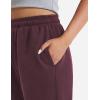 imageYEOREO Womens Wide Leg Sweatpants Drawstring Baggy Sweatpants Penny Fleece Lined Lounge Pants with PocketsAnkela Red