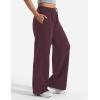 imageYEOREO Womens Wide Leg Sweatpants Drawstring Baggy Sweatpants Penny Fleece Lined Lounge Pants with PocketsAnkela Red
