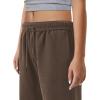 imageYEOREO Womens Wide Leg Sweatpants Drawstring Baggy Sweatpants Penny Fleece Lined Lounge Pants with PocketsDark Coffee