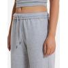 imageYEOREO Womens Wide Leg Sweatpants Drawstring Baggy Sweatpants Penny Fleece Lined Lounge Pants with PocketsLight Grey