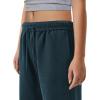 imageYEOREO Womens Wide Leg Sweatpants Drawstring Baggy Sweatpants Penny Fleece Lined Lounge Pants with PocketsOil Blue