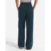imageYEOREO Womens Wide Leg Sweatpants Drawstring Baggy Sweatpants Penny Fleece Lined Lounge Pants with PocketsOil Blue