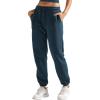 imageYEOREO Womens Fleece Jogger Cargo Sweatpants Marceline Oversize Drawstring Baggy Cinch Bottom with PocketsHeavy Blue