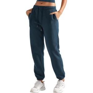 imageYEOREO Womens Fleece Jogger Cargo Sweatpants Marceline Oversize Drawstring Baggy Cinch Bottom with PocketsHeavy Blue