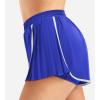 imageYEOREO Flowy Gym Workout Shorts with Pockets for Women 2 in 1 Athletic Running Yoga Mini Skorts Skylari Summer Tennis ShortsBlue