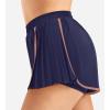 imageYEOREO Flowy Gym Workout Shorts with Pockets for Women 2 in 1 Athletic Running Yoga Mini Skorts Skylari Summer Tennis ShortsNavy Blue
