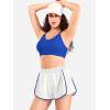 imageYEOREO Flowy Gym Workout Shorts with Pockets for Women 2 in 1 Athletic Running Yoga Mini Skorts Skylari Summer Tennis ShortsWhite