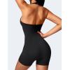 imageYEOREO Jumpsuits Workout Romper For Women Shorts Tummy Control One Piece Sienna Yoga Jumpsuits WomensBlack