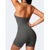 imageYEOREO Jumpsuits Workout Romper For Women Shorts Tummy Control One Piece Sienna Yoga Jumpsuits WomensDark Grey
