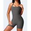imageYEOREO Jumpsuits Workout Romper For Women Shorts Tummy Control One Piece Sienna Yoga Jumpsuits WomensDark Grey
