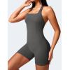 imageYEOREO Jumpsuits Workout Romper For Women Shorts Tummy Control One Piece Sienna Yoga Jumpsuits WomensDark Grey