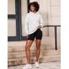 imageYEOREO Oversized Hoodies for Women Pullover Fleece Sweatshirts with Pocket Saavedra Fall Winter Casual Loose OutfitsWhite Grey