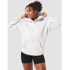 imageYEOREO Oversized Hoodies for Women Pullover Fleece Sweatshirts with Pocket Saavedra Fall Winter Casual Loose OutfitsWhite Grey