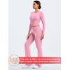 imageYEOREO Two Piece Sets for Women Long Sleeve Tops Lounge Set Drawstring Wide Leg Pants Ava MatchingPink