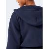 imageYEOREO Zip Up Hoodies for Women Fleece Pullover Cropped Crew Neck Sweatshirts Katrine Fall Winter Clothes with PocketsNavy