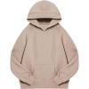 imageYEOREO Oversized Hoodies for Women Pullover Fleece Sweatshirts with Pocket Saavedra Fall Winter Casual Loose OutfitsCoffee Grey