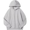 imageYEOREO Oversized Hoodies for Women Pullover Fleece Sweatshirts with Pocket Saavedra Fall Winter Casual Loose OutfitsLight Grey