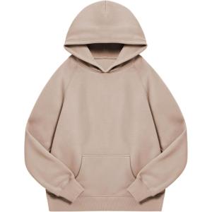 imageYEOREO Oversized Hoodies for Women Pullover Fleece Sweatshirts with Pocket Saavedra Fall Winter Casual Loose OutfitsCoffee Grey