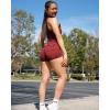 imageYEOREO CoreFlex Sleeveless Workout Jumpsuit With Pockets Zip Up Back Scrunch Gym Romper for Women YogaWine