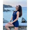 imageYEOREO Jumpsuits for Women Zip Up Workout Backless One Piece Tummy Control Sleeveless Emma Sexy Yoga BodysuitsNavy