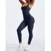 imageYEOREO Long Sleeve Jumpsuit for Women Workout V Back Bodysuit Lizvette Scrunch Leggings One Piece Romper Full Length BodyconNavy Blue