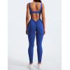 imageYEOREO Long Sleeve Jumpsuit for Women Workout V Back Bodysuit Lizvette Scrunch Leggings One Piece Romper Full Length BodyconRoyal Blue