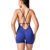 imageYEOREO Scrunch Butt Form Jeni Fitting Romper Shorts Bodysuits For Women Body Shaper Workout Sexy Backless JumpsuitsBlue