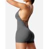 imageYEOREO Scrunch Butt Form Jeni Fitting Romper Shorts Bodysuits For Women Body Shaper Workout Sexy Backless JumpsuitsDark Gray