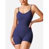 imageYEOREO Scrunch Butt Form Jeni Fitting Romper Shorts Bodysuits For Women Body Shaper Workout Sexy Backless JumpsuitsNavy Blue