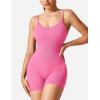 imageYEOREO Scrunch Butt Form Jeni Fitting Romper Shorts Bodysuits For Women Body Shaper Workout Sexy Backless JumpsuitsPink