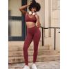 imageYEOREO Yoga Pants Workout Leggings for Women Hidden Scrunch Butt Lifting Leilanie High Waisted Tummy Control Gym LeggingsAnkela Red