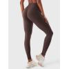 imageYEOREO Yoga Pants Workout Leggings for Women Hidden Scrunch Butt Lifting Leilanie High Waisted Tummy Control Gym LeggingsChocolate