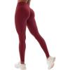 imageYEOREO Yoga Pants Workout Leggings for Women Hidden Scrunch Butt Lifting Leilanie High Waisted Tummy Control Gym LeggingsAnkela Red