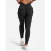 imageYEOREO Leggings with Pockets for Women V Back Scrunch Workout Leggings Tummy Control Butt Lifting Gym Yoga Leggings