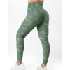 imageYEOREO Women Seamless Camo Animal Leggings High Waisted Gym Yoga Pants Green S