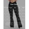 imageYEOREO Women Workout Scrunch Flare Leggings Drawstring No Front Seam Ericane Butt Lifting 315quot Gym Yoga LeggingsBlack