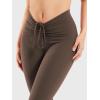 imageYEOREO Women Workout Scrunch Flare Leggings Drawstring No Front Seam Ericane Butt Lifting 315quot Gym Yoga LeggingsCoffee