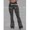 imageYEOREO Women Workout Scrunch Flare Leggings Drawstring No Front Seam Ericane Butt Lifting 315quot Gym Yoga LeggingsDark Grey