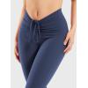 imageYEOREO Women Workout Scrunch Flare Leggings Drawstring No Front Seam Ericane Butt Lifting 315quot Gym Yoga LeggingsNavy