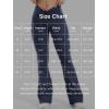 imageYEOREO Women Workout Scrunch Flare Leggings Drawstring No Front Seam Ericane Butt Lifting 315quot Gym Yoga LeggingsNavy