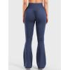 imageYEOREO Women Workout Scrunch Flare Leggings Drawstring No Front Seam Ericane Butt Lifting 315quot Gym Yoga LeggingsNavy