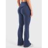 imageYEOREO Women Workout Scrunch Flare Leggings Drawstring No Front Seam Ericane Butt Lifting 315quot Gym Yoga LeggingsNavy