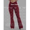 imageYEOREO Women Workout Scrunch Flare Leggings Drawstring No Front Seam Ericane Butt Lifting 315quot Gym Yoga LeggingsWine
