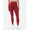 imageYEOREO Workout Leggings for Women Hidden Scrunch Tummy Control Leggings Agathia High Waisted Gym Yoga PantsAnkela Red